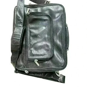 CODI Executive Laptop Bag Black Leather with Adjustable Strap Great Condition